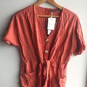 Bloomchic Terracotta Short Romper